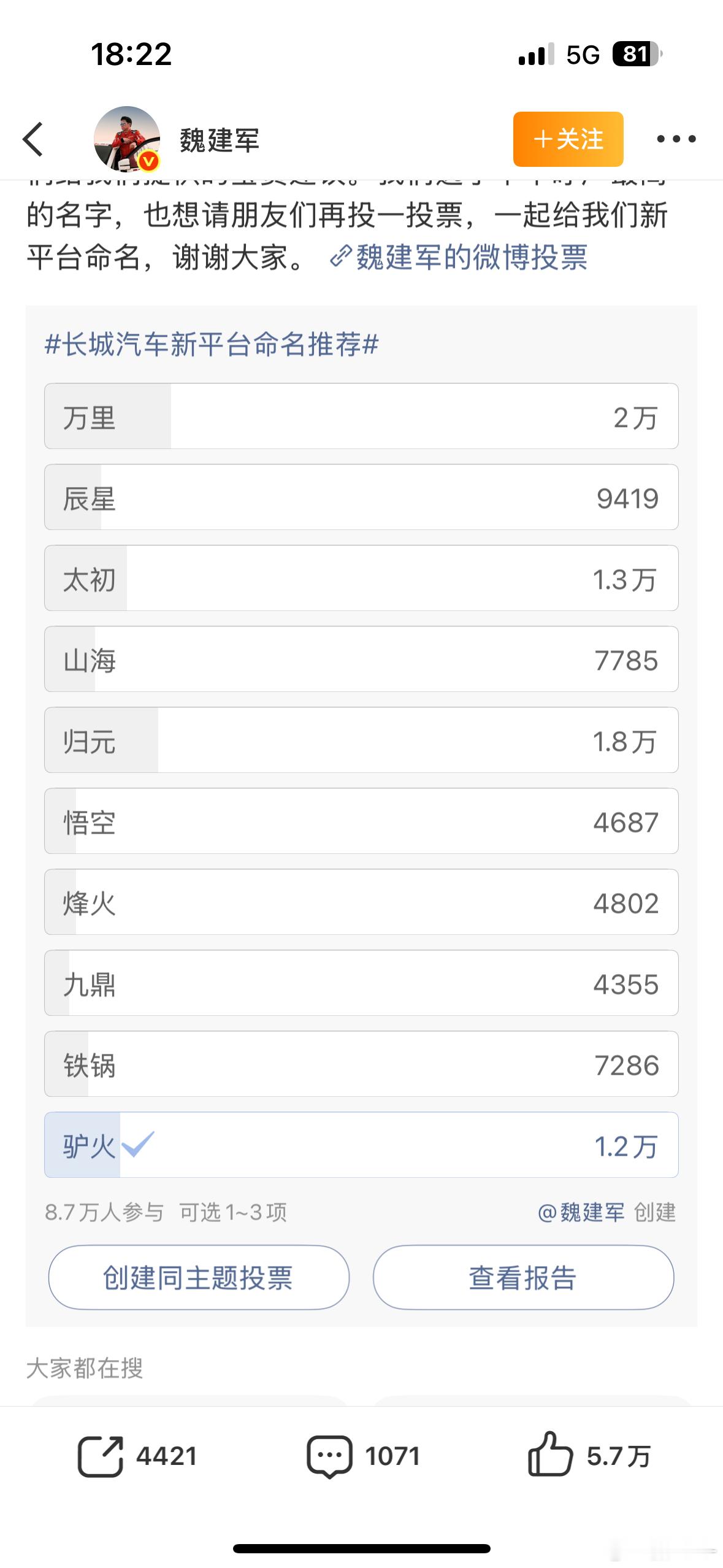 急 长城在线等回复必须选最后一个啊，多有特色啊，以后买长城车送驴肉火烧味的香薰，