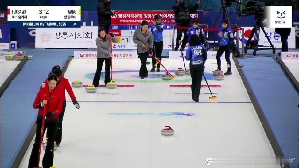 2025江陵冰壶邀请赛八进四：王芮队🇨🇳2比8藤泽五月队🇯🇵 ​​​