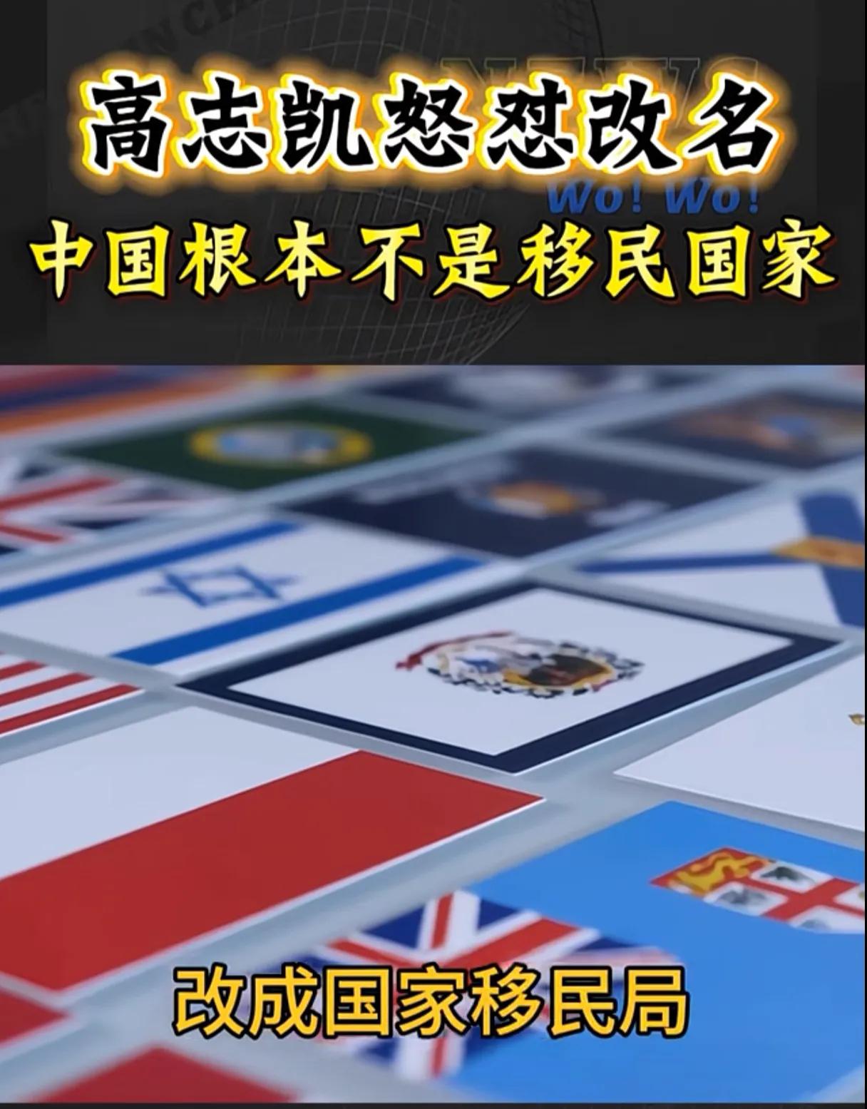 要不人家是大咖呀，看问题就是尖锐。
高志凯质疑:中国根本不是移民国家，为什么要把