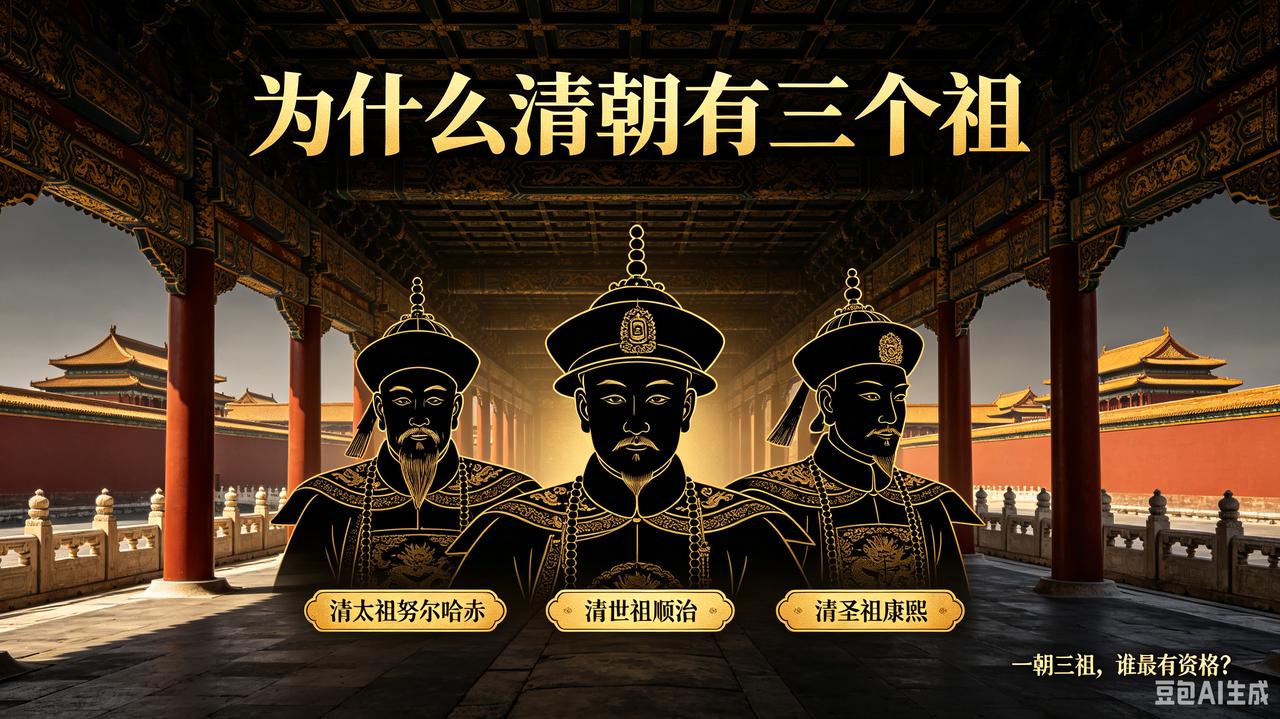 其他朝代都只有一个祖，为什么清朝会冒出来三个？

清太祖努尔哈赤:      劳