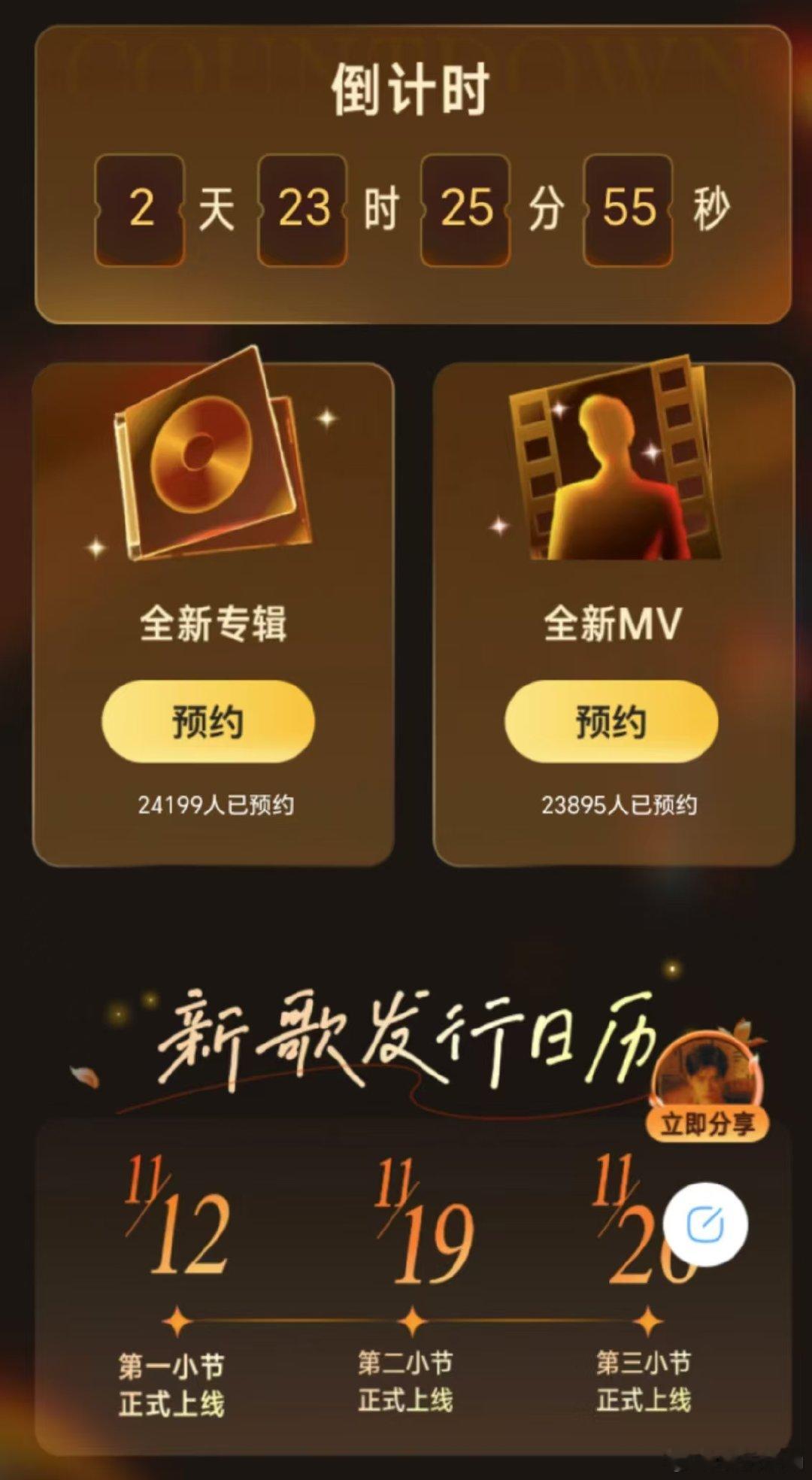 #肖战全新专辑预约人数秒破万##肖战全新专辑MV预约人数#肖战全新专辑《我们》M