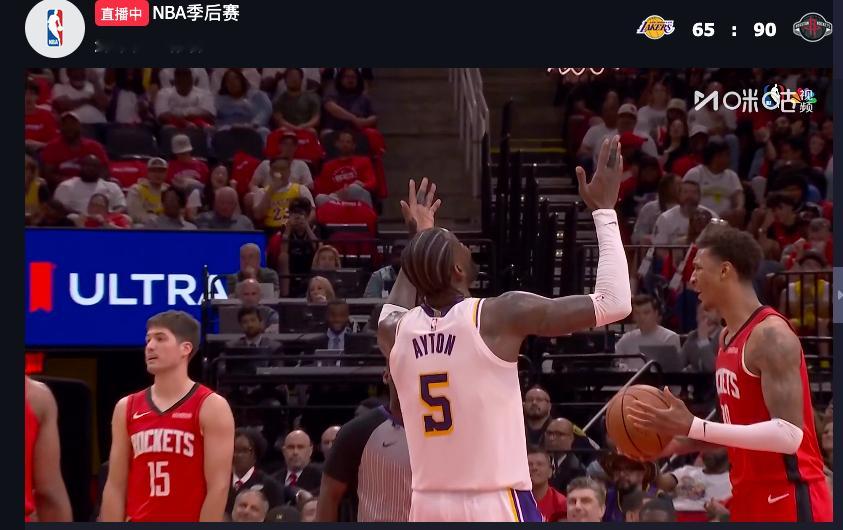 第三节结束，湖人65-90，落后25分了今天真是交代了洛杉矶湖人湖人vs火箭