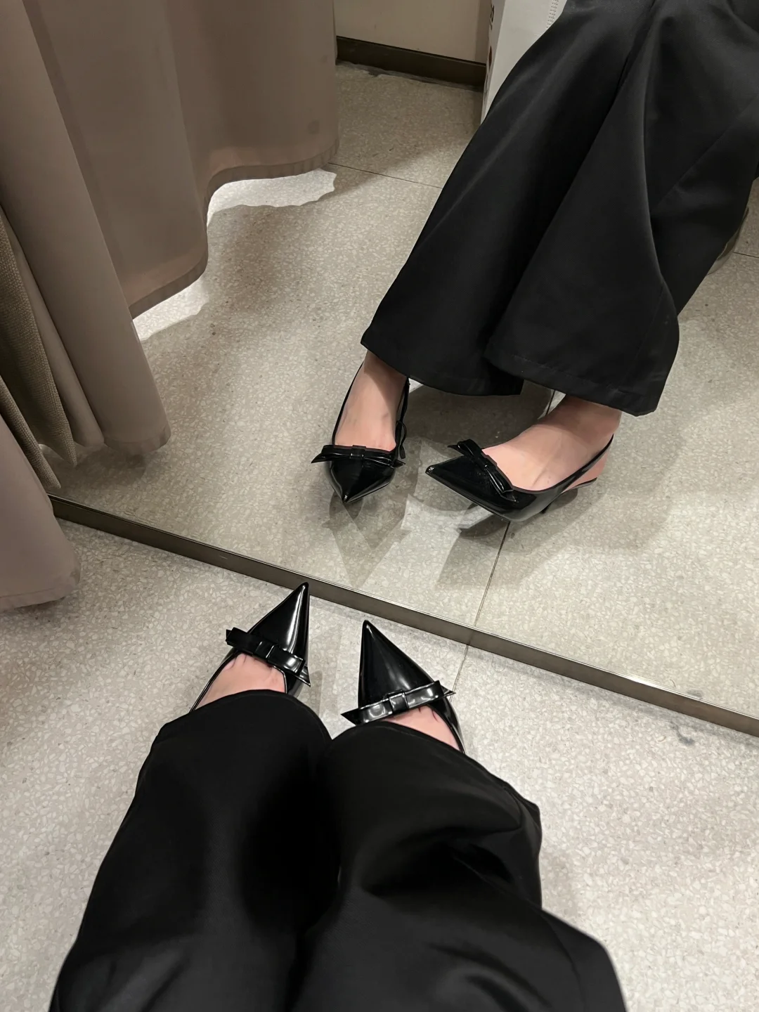 Zara蝴蝶结凉鞋美的不得了啊啊啊啊～