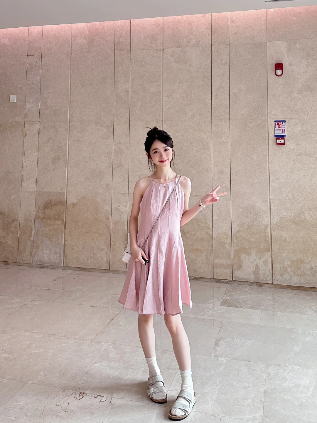 155小个子约会穿搭 少女感小粉裙🎀