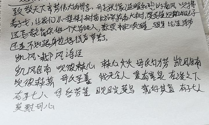 致敬天下辛苦伟大的母亲，母亲就像温暖和谐的南方吹拂着子女，让我们从一颗颗小苗长成