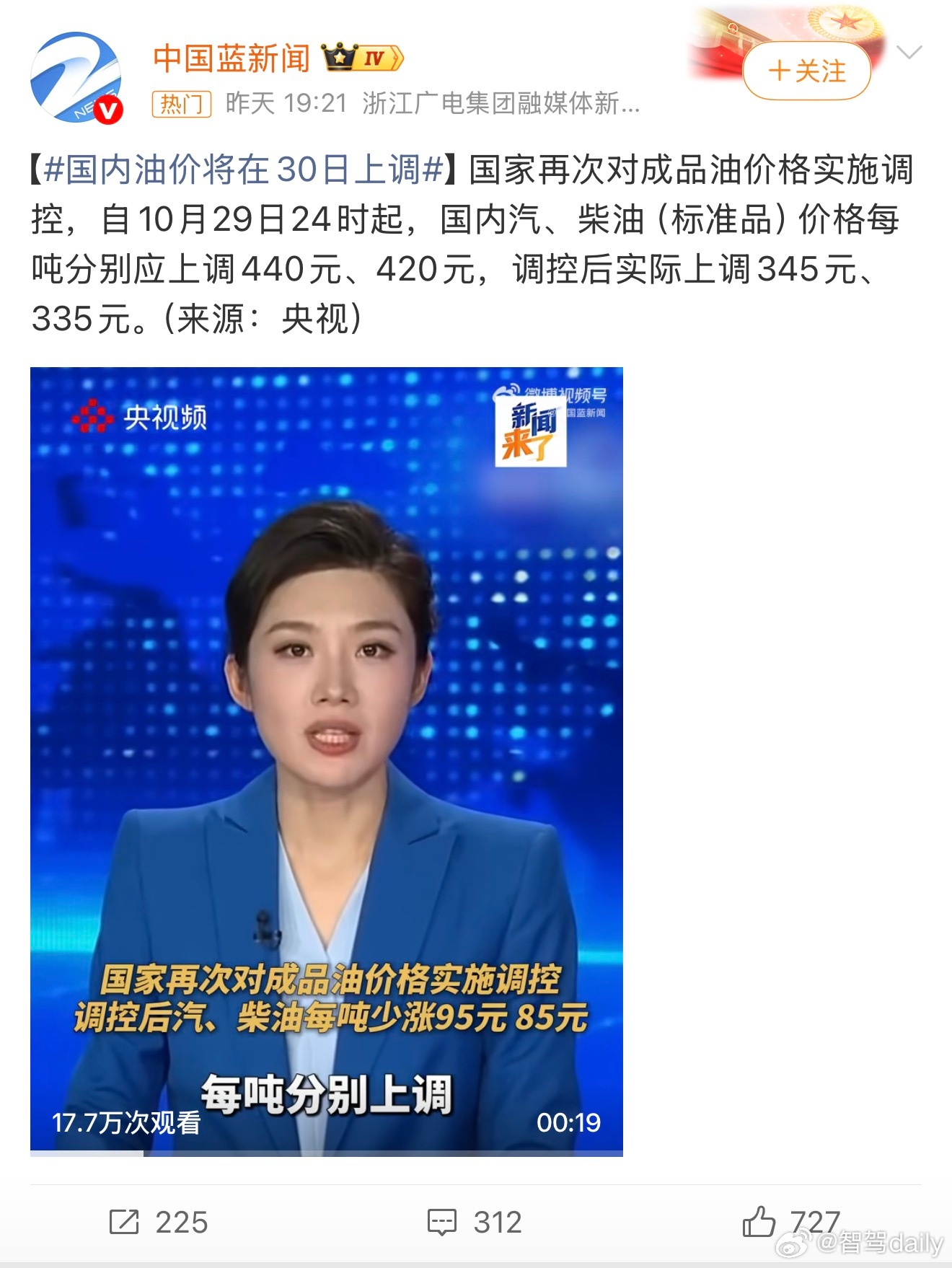 油价如果只开油车你可能觉得油价贵，可能也只是嘴上说说，每次涨价来一句又涨了，仅此