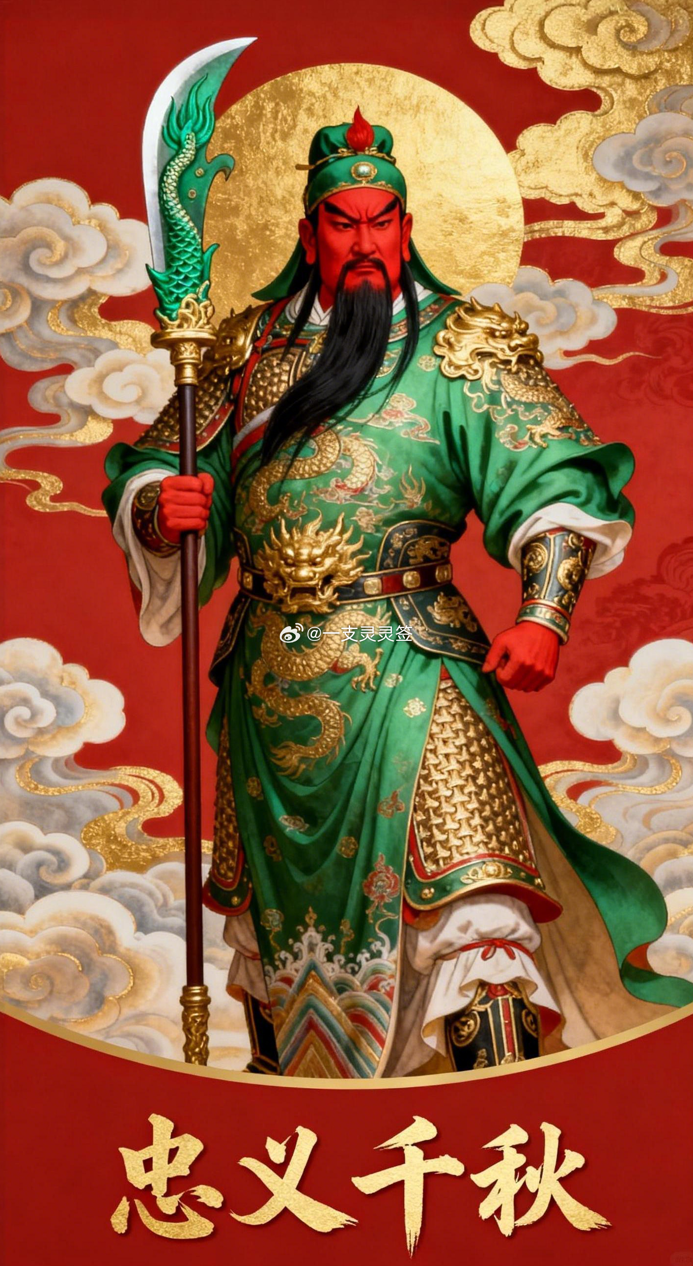 转发关帝爷，守正道，斩小人，也旺正财。今天接这一份利落好运，烂事少一点，正事顺一
