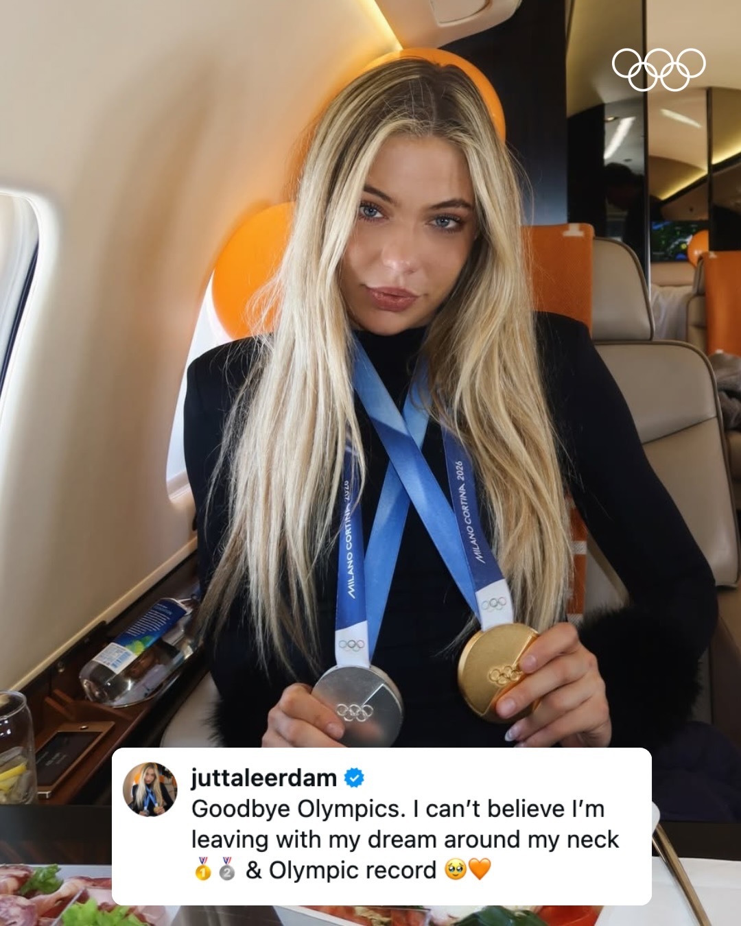 🏅 尤塔·莱尔德姆（Jutta Leerdam）冬奥会 配文：Goodbye 