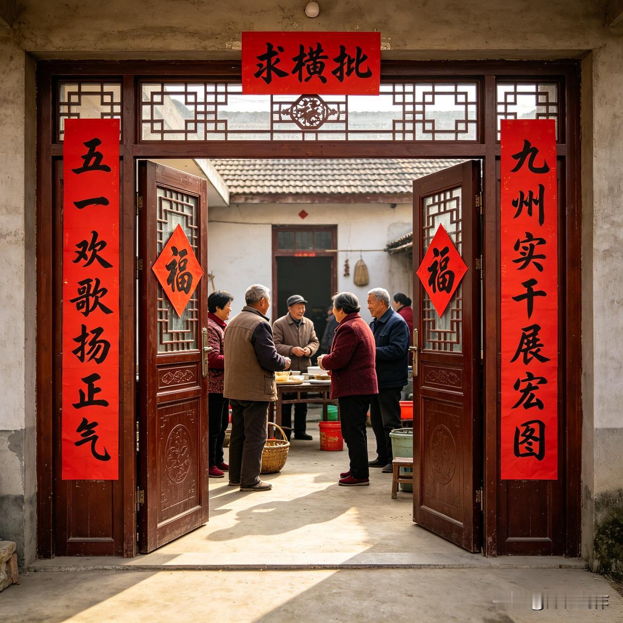上联：五一欢歌扬正气
下联：九州实干展宏图
 
这副联满是昂扬气象，上联赞节日里