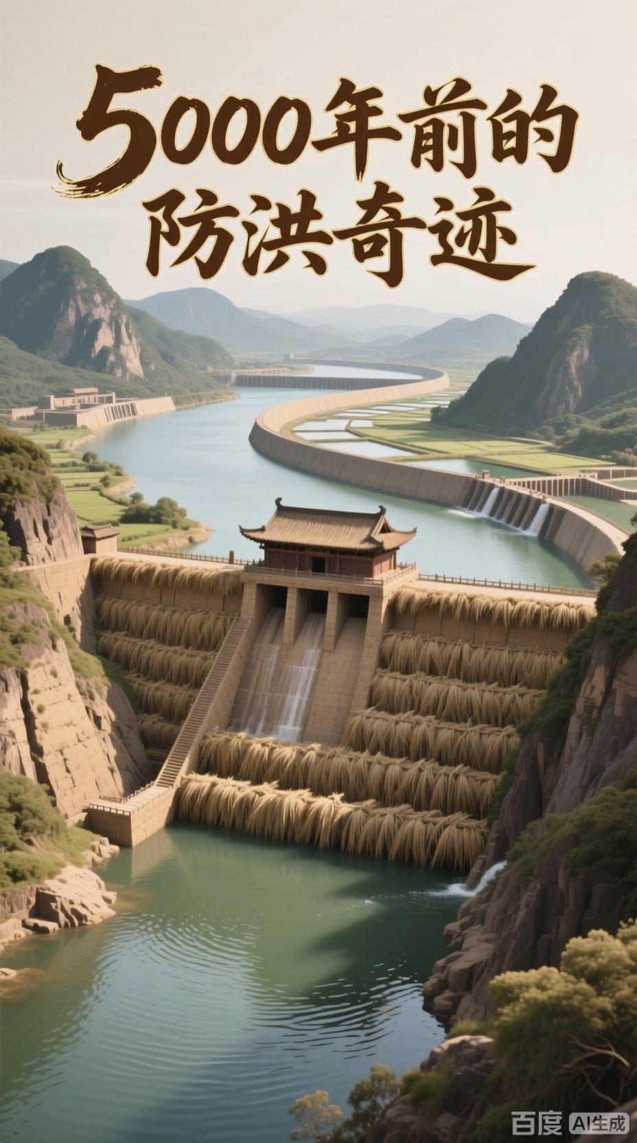 良渚这套距今五千多年的水利工程，直接把华夏体系化治水史往前推了上千年，比传说中的