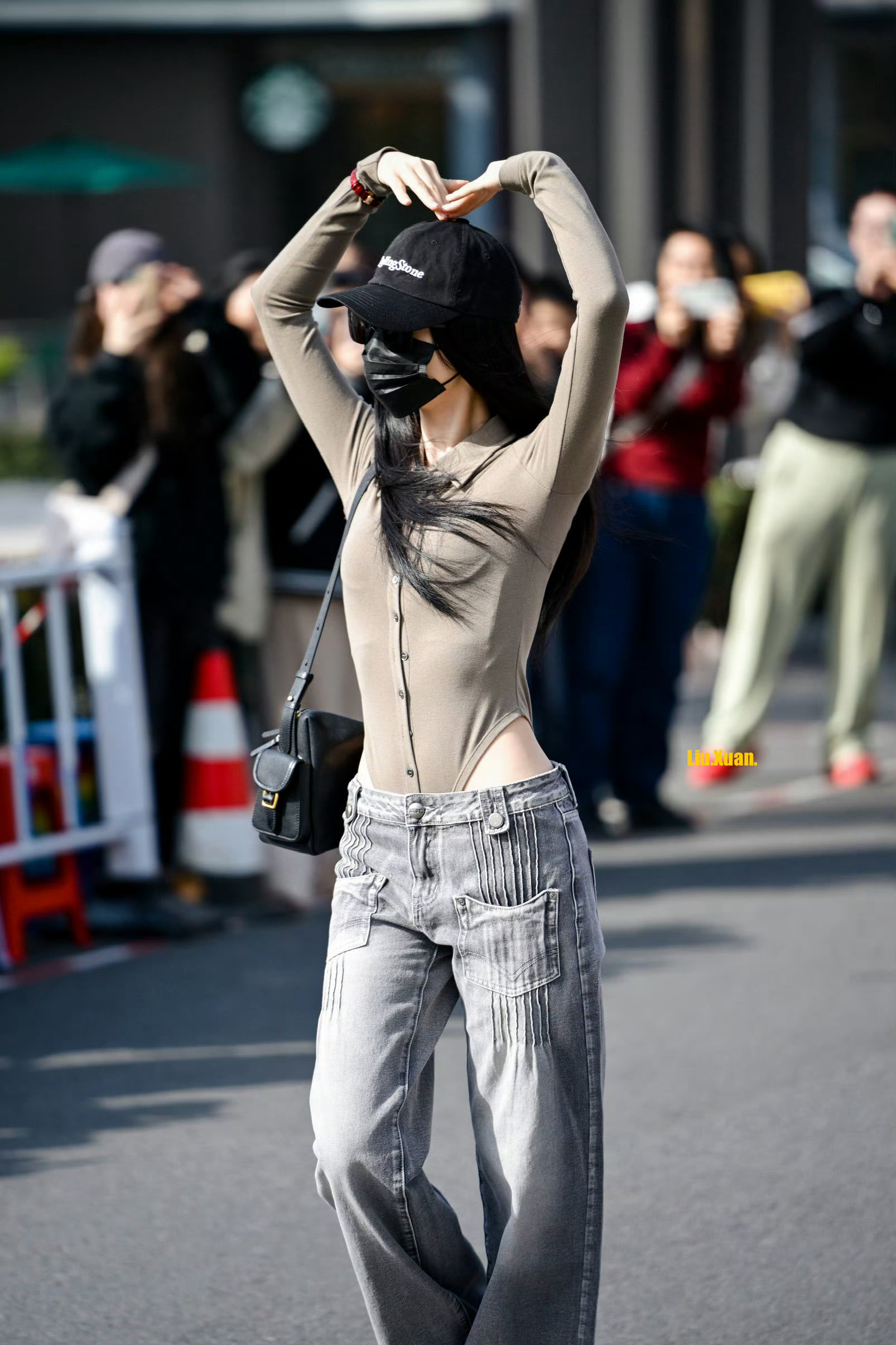 弹力修身针织连体衣