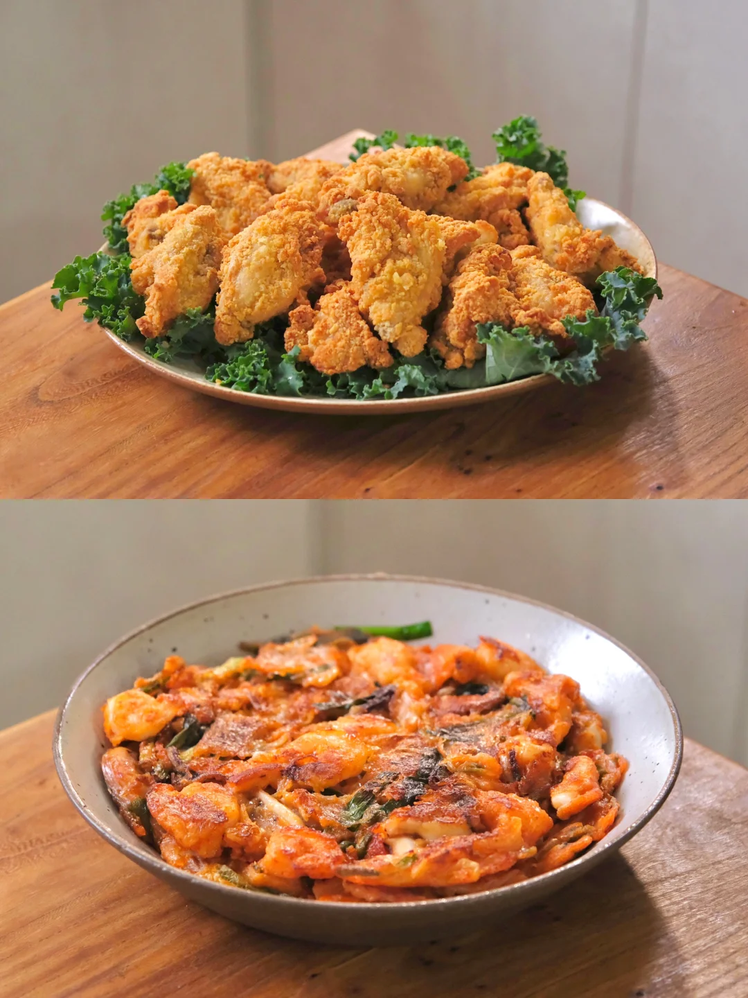 310天｜海鲜泡菜饼 脆皮炸鸡 又幸福了！