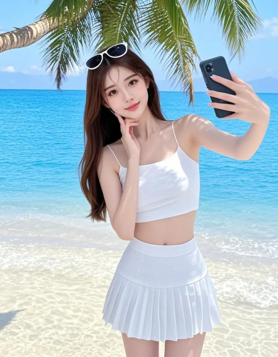 海滨倩影 夏日打卡挑战 上热门 谁拍谁好看 美出高级感