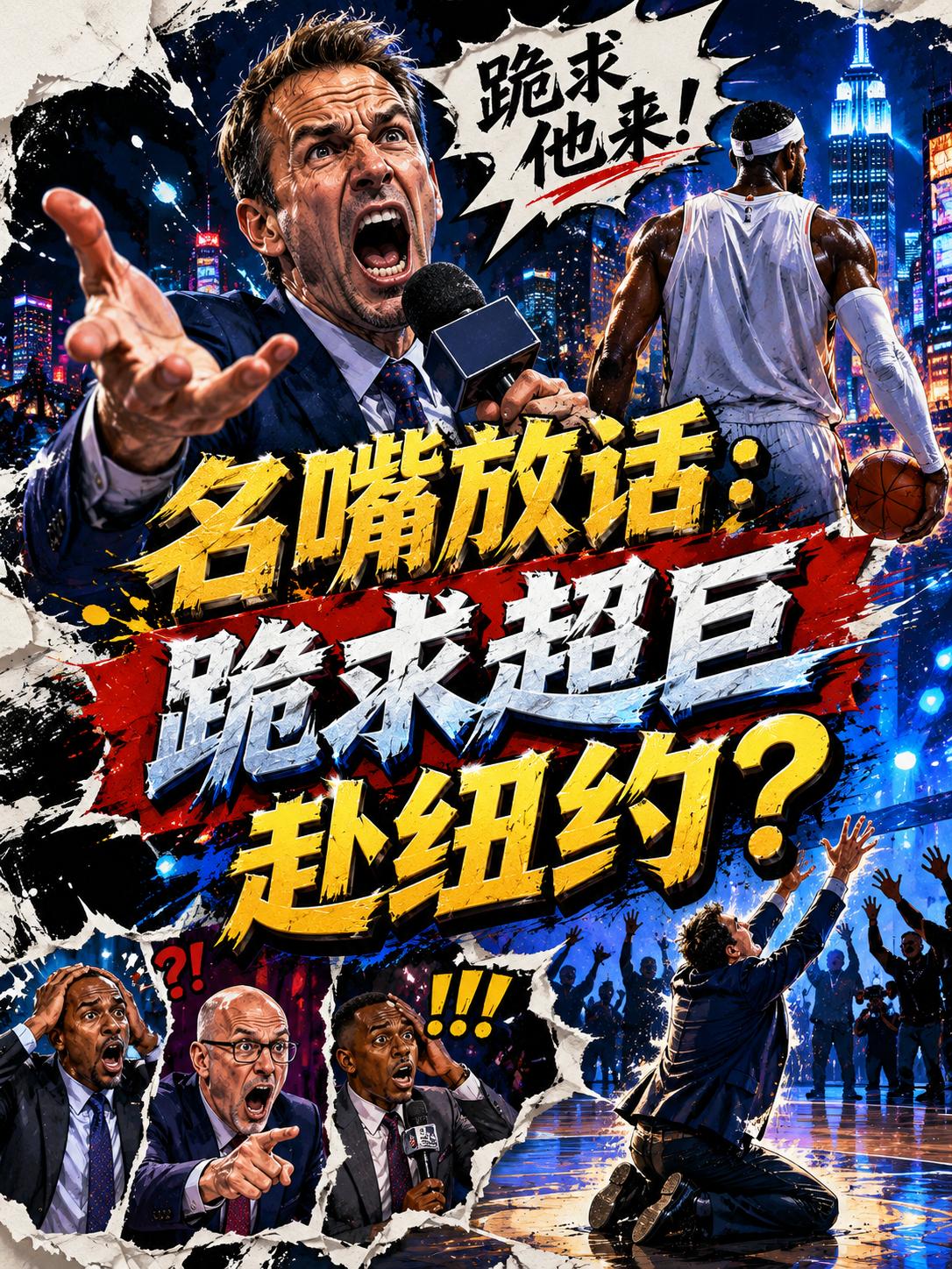 他曾打算跪求詹姆斯加盟尼克斯，不得不说，他的这番做法还真的挺惊人的。看来，为了帮