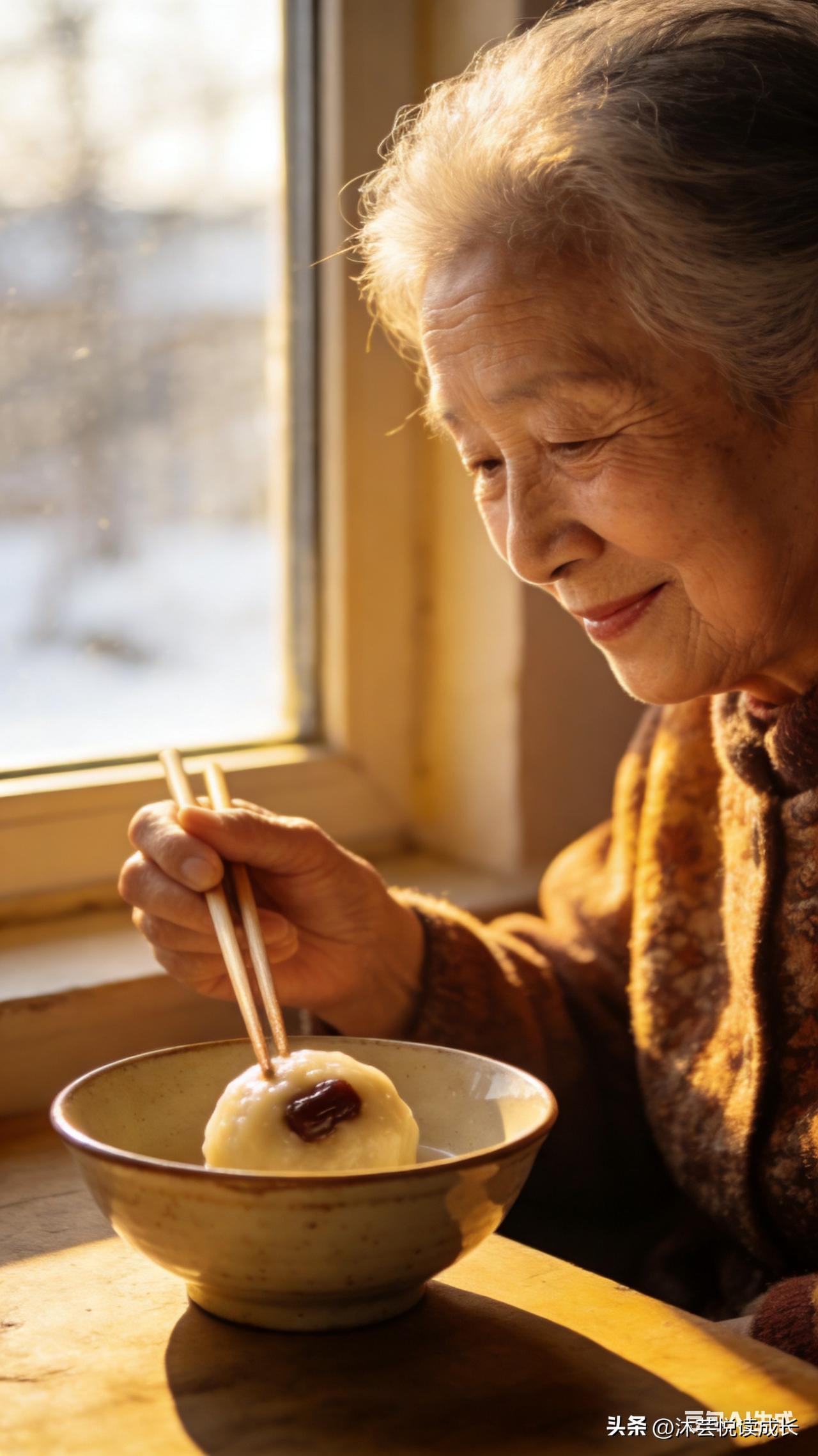 朋友家有位老人，有天突然想吃粘豆包。
家人赶紧去买，可转头忙忘了。
 
第二天早