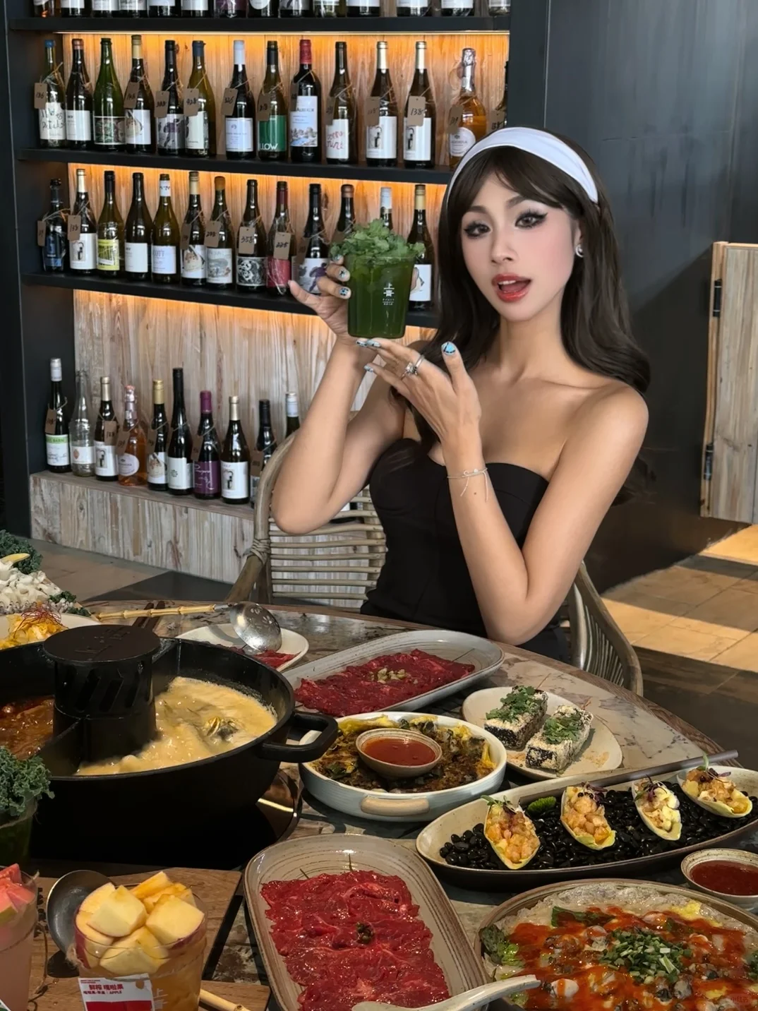 我的饮料居然是小绿植耶！🥦