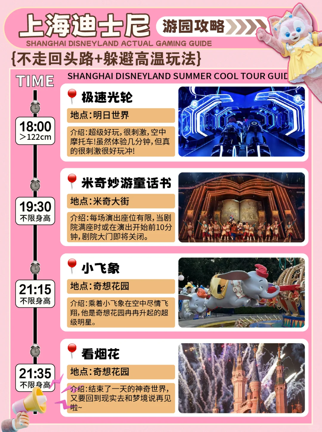 迪士尼不氪金一天刷了15个项目演出