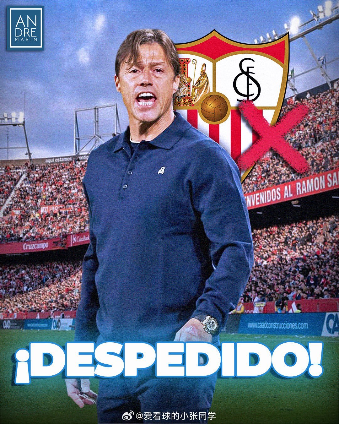 近8轮1胜！塞维利亚主帅阿尔梅达正式下课，执教生涯惨遭“滑铁卢”北京时间3月24