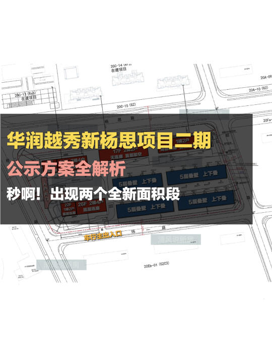 华润越秀新杨思二期地块解析：2个全新户型！
