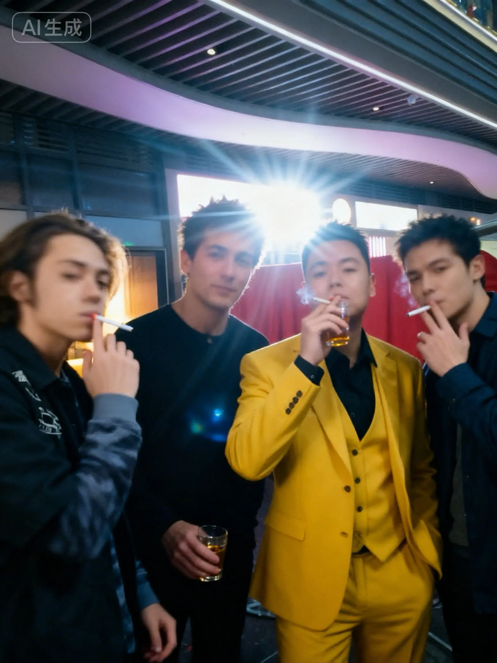 即梦AI  气场全开 痞帅