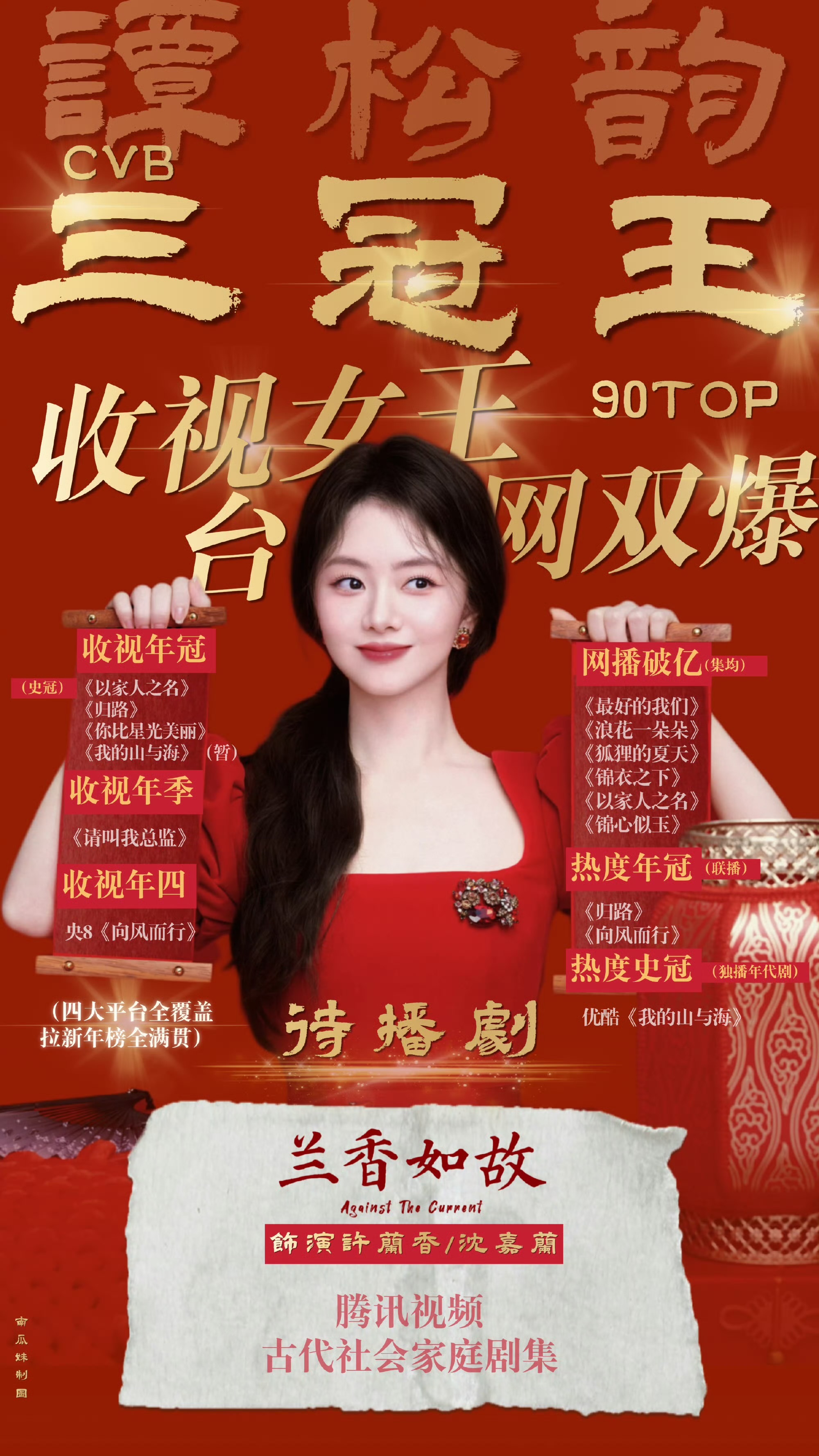 其实拿年冠从来都不是一件容易的事。《归路》3月收官，却一路稳稳扛到年底；《你比星
