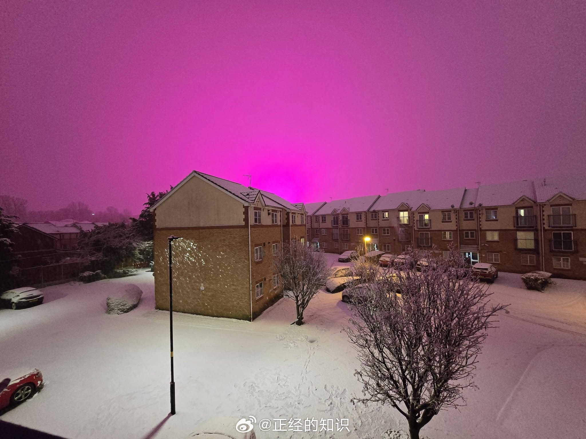 今晚的神奇景色。英国伯明翰 