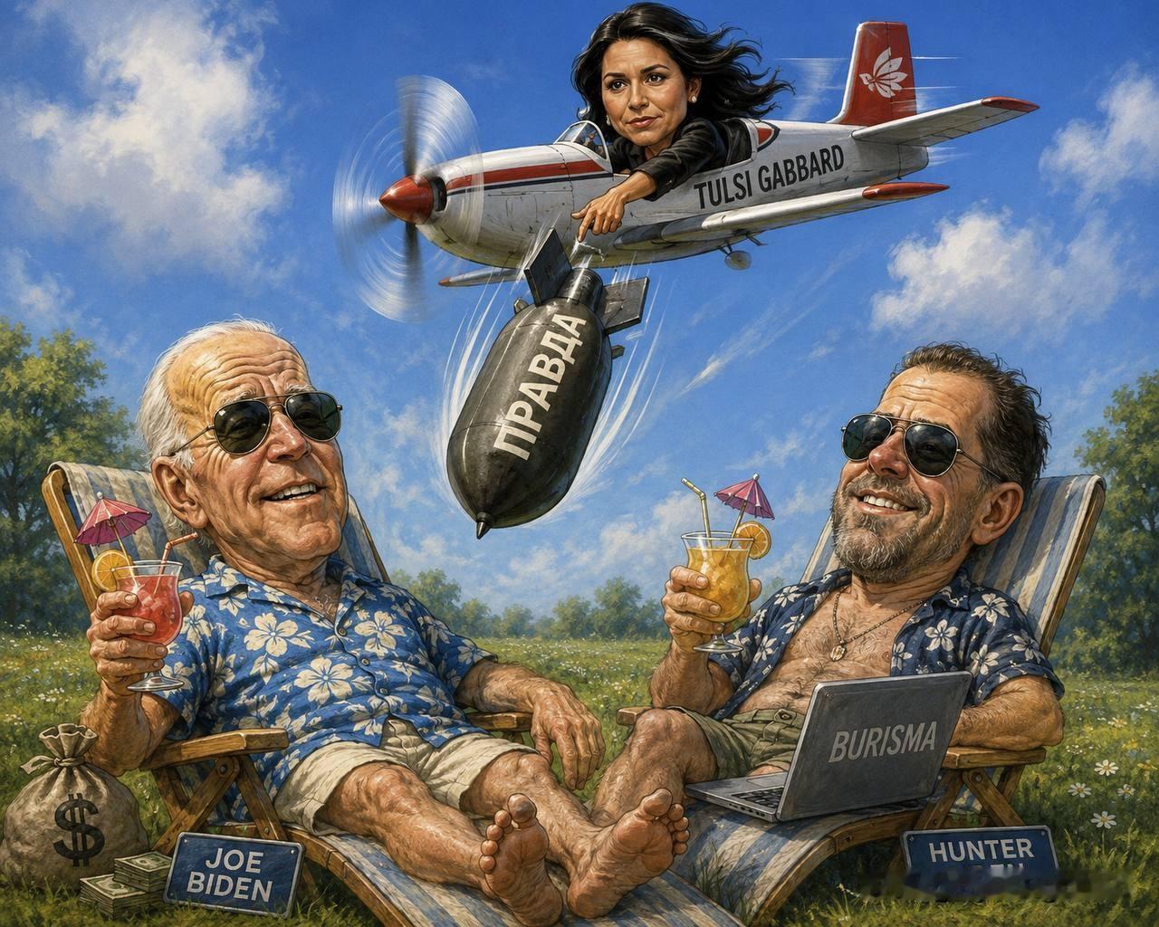 🇺🇸图尔西·加巴德（Tulsi Gabbard）向拜登投下了一枚揭露真相的“
