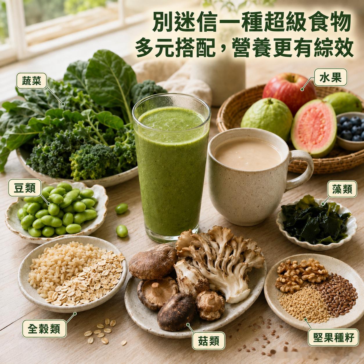 【别只迷信单一超级食物！全食物这样『多元搭配』产生协同作用，抗病免疫力直接大翻倍