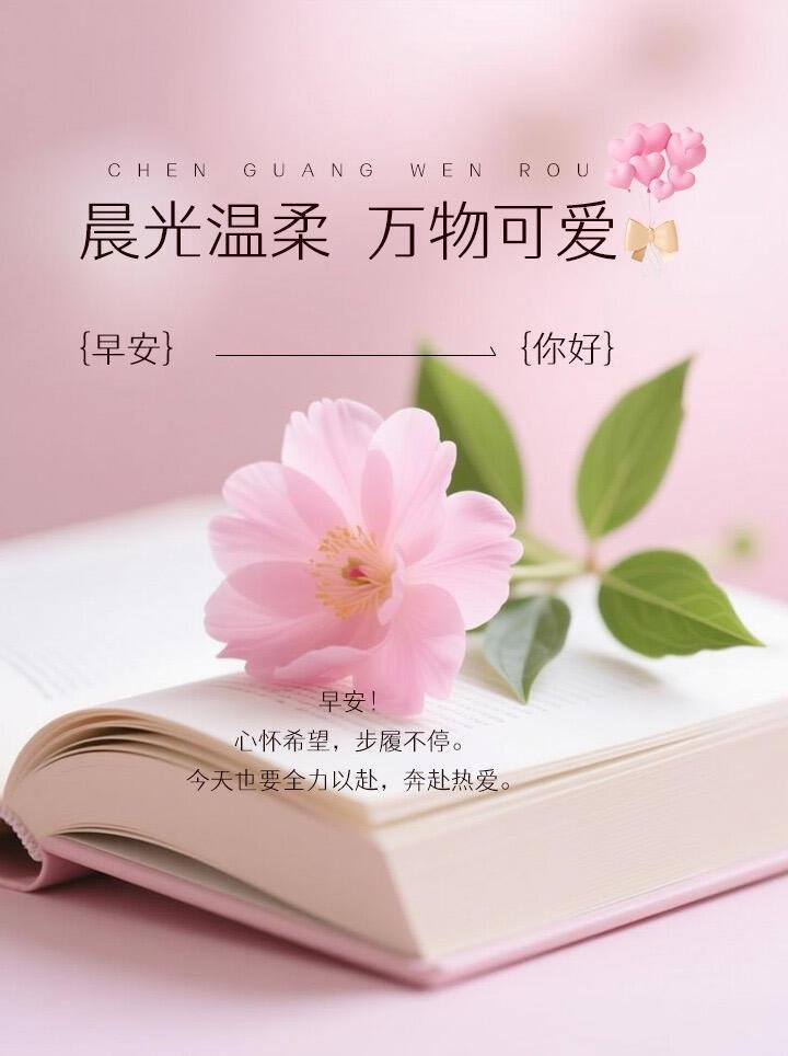 早安 年纪越长内心越通透，勉强合群的喧嚣远不如独处清静。不争不抢，不扰不闹，守好