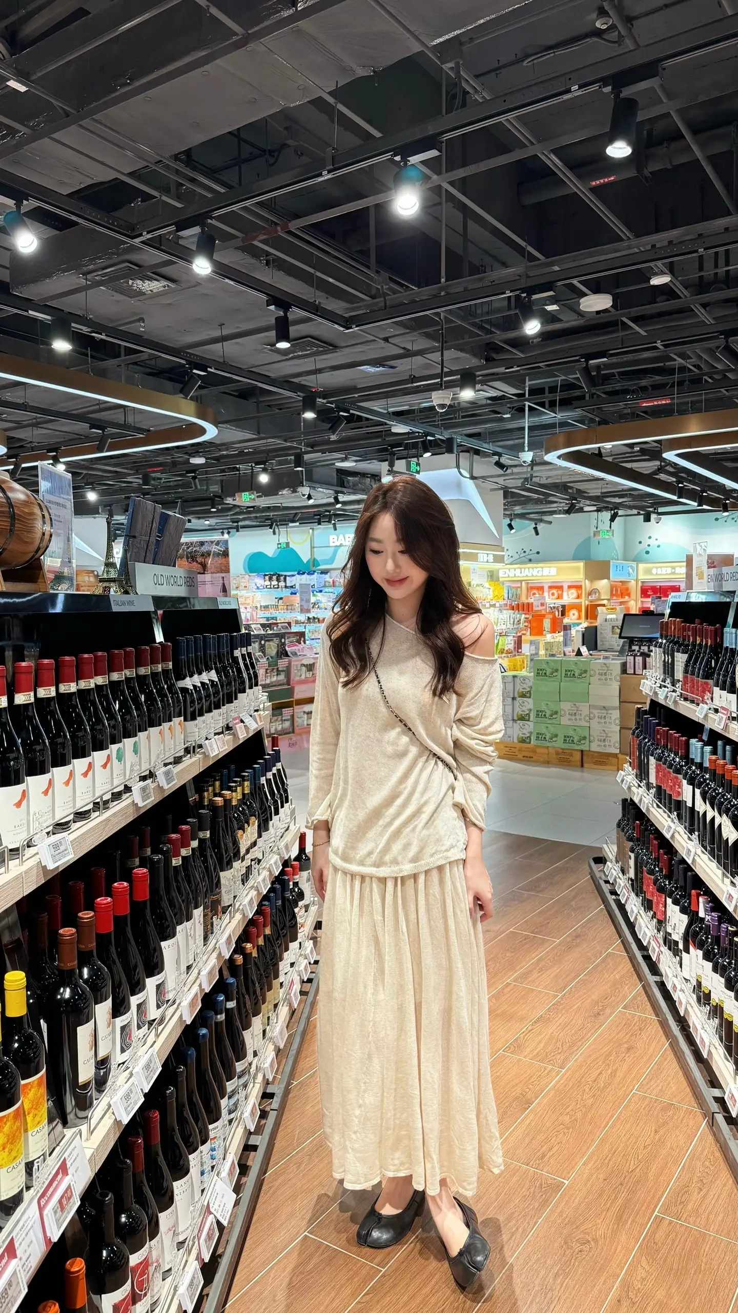 ootd穿搭 温柔长裙