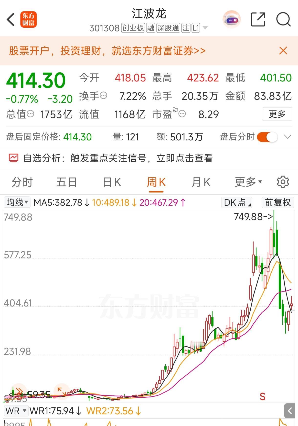 江波龙由底价炒到十倍多高位  ，然后在定增发行660.7万股，以560元/股，总