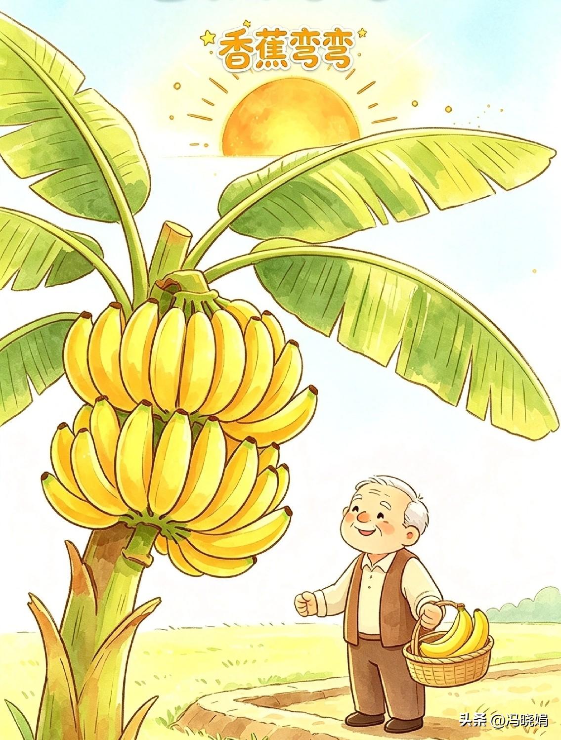 🌙✨🍌
水果系列儿童诗〈九〉
《香蕉弯弯》

香蕉弯弯像小船
迎着风儿排排站