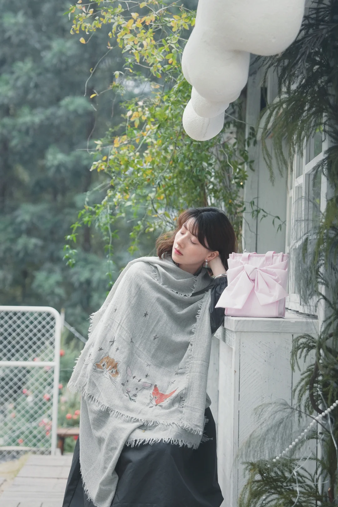 沉迷于新围巾的雰囲気，朋友却说像杨过～