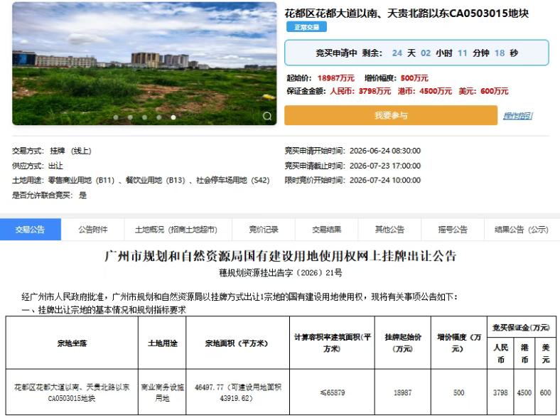 【花都山姆选址曝光！融创茂旁边】早前花都官宣山姆将落地花都区，不过具体位置没有公
