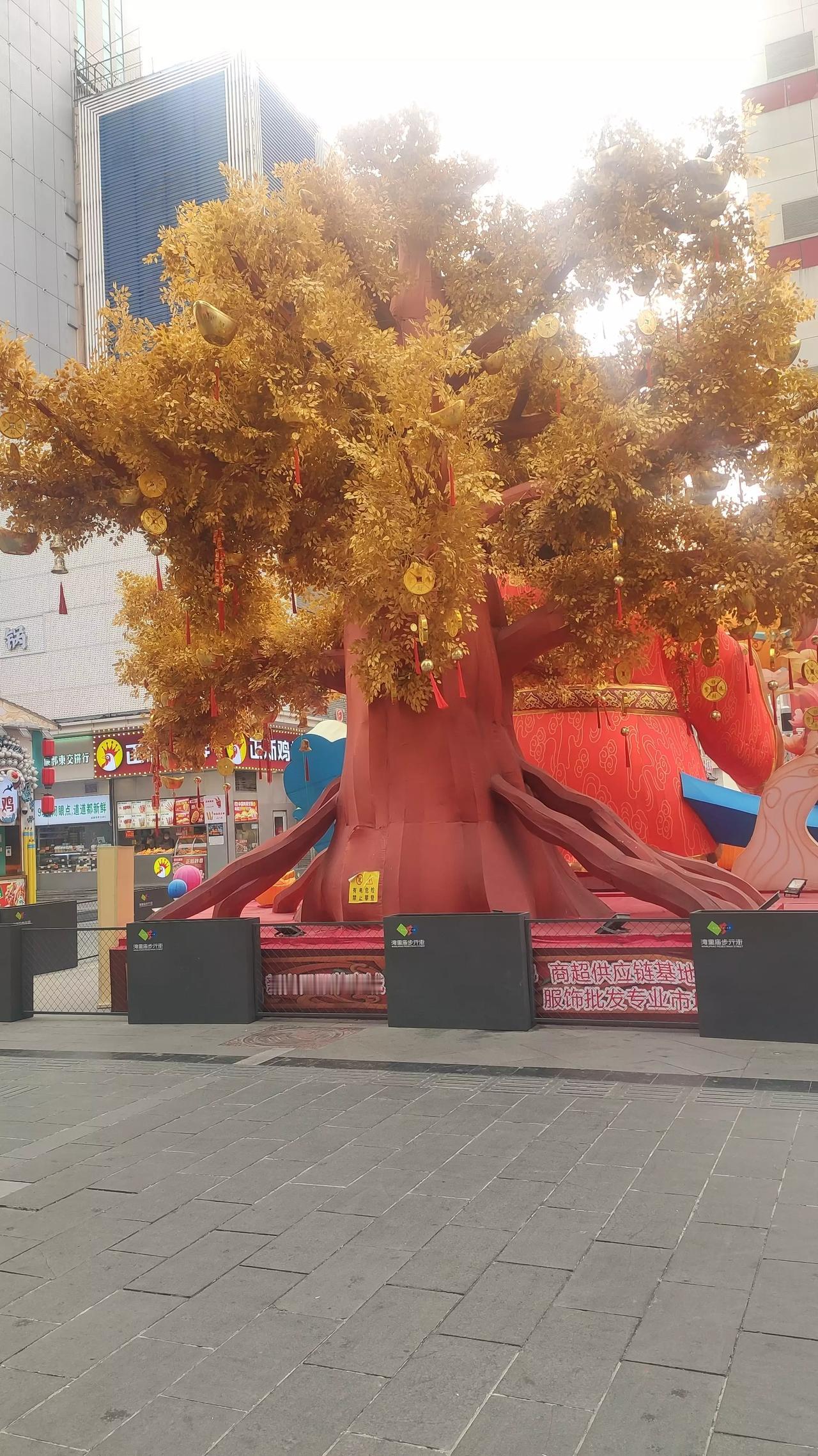 雪后的街上看到这样的景，心情一下回到了暖暖的秋天。冬季景色随手拍 冬日景色 冬日