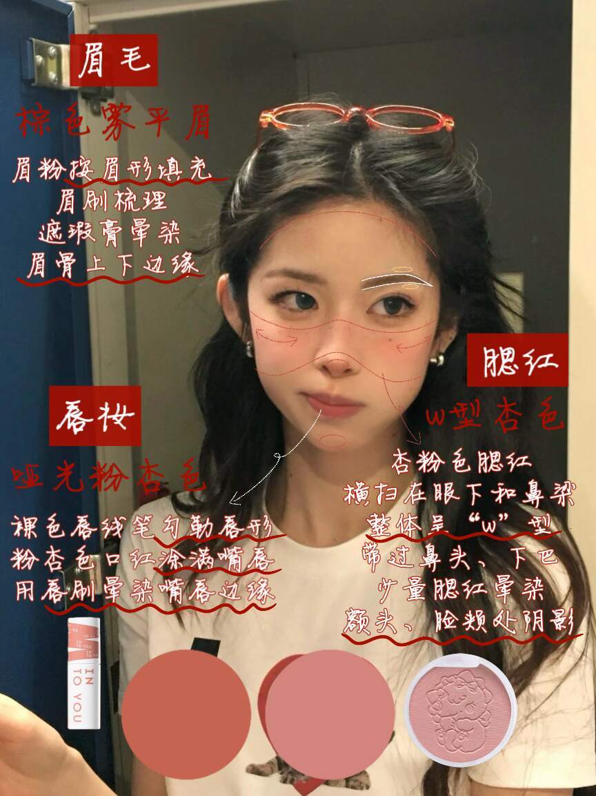 妆造分析|原生感轻亚裔雀斑妆教✨甜酷少女金秋美妆上新 ​​​