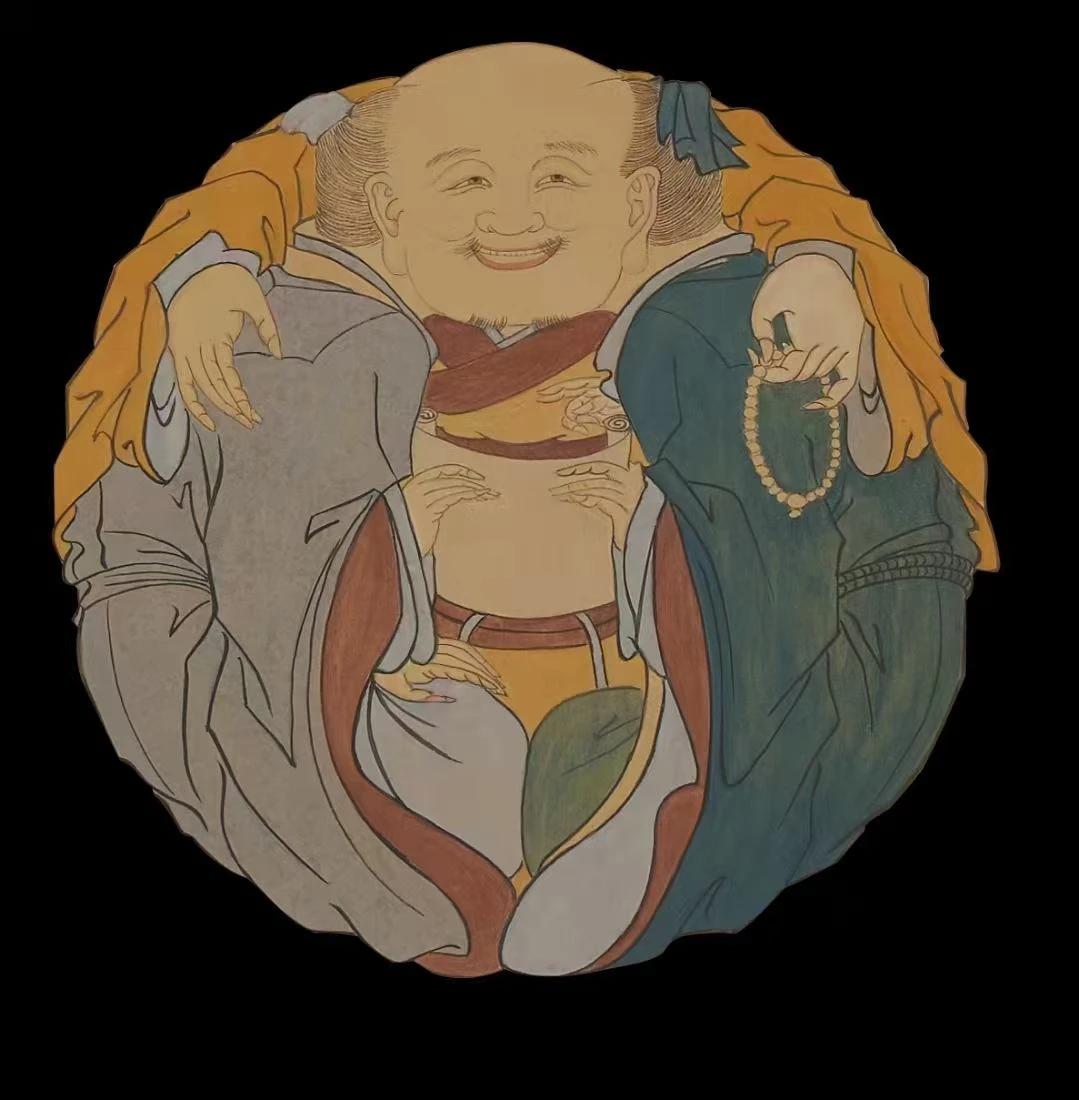 六祖惠能在给弟子讲经时，忽然起了一阵风，旗幡随之轻轻飘动，这引起了听讲法的两个弟
