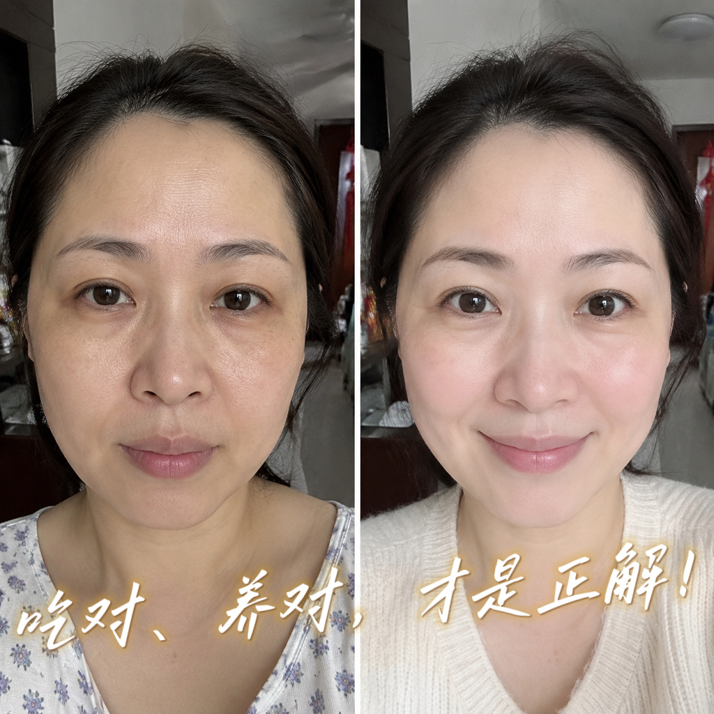 养脸先养身，吃进去的，都写在脸上！宿州43岁粉丝，以前脸黄气色差，仅仅一个月，气