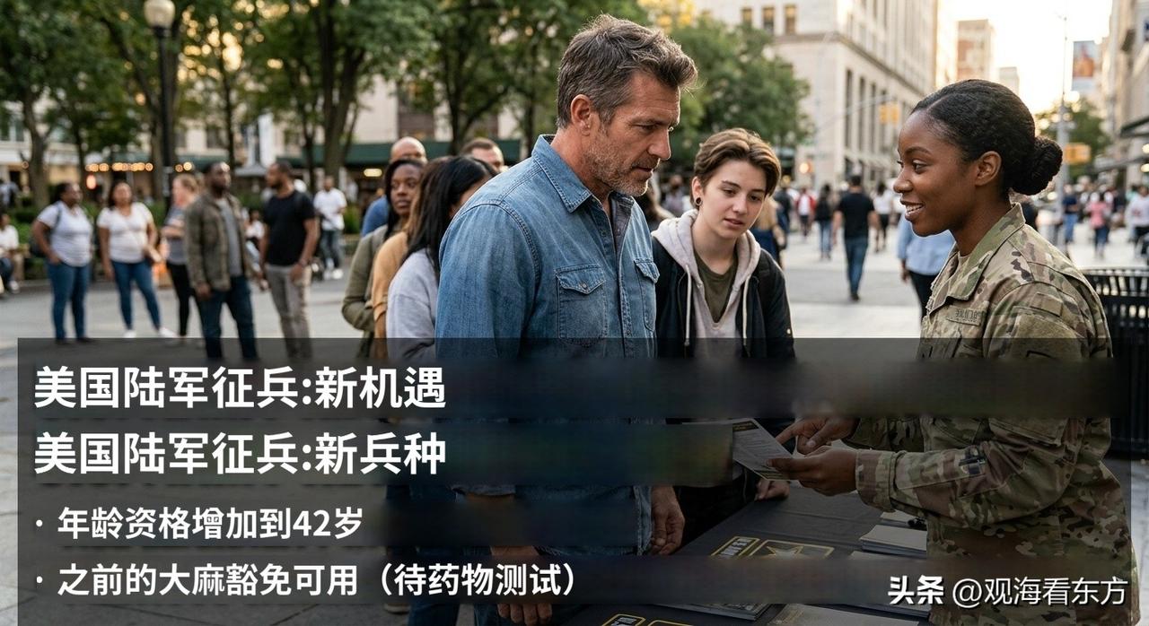 《实在招不到人？美军放大招：入伍年龄提至42岁，大麻前科也能放宽！》

都说美军