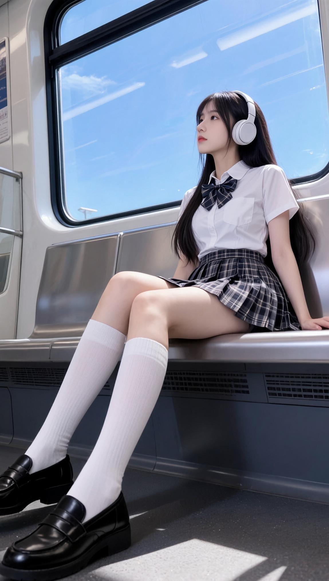 学院风清透感。