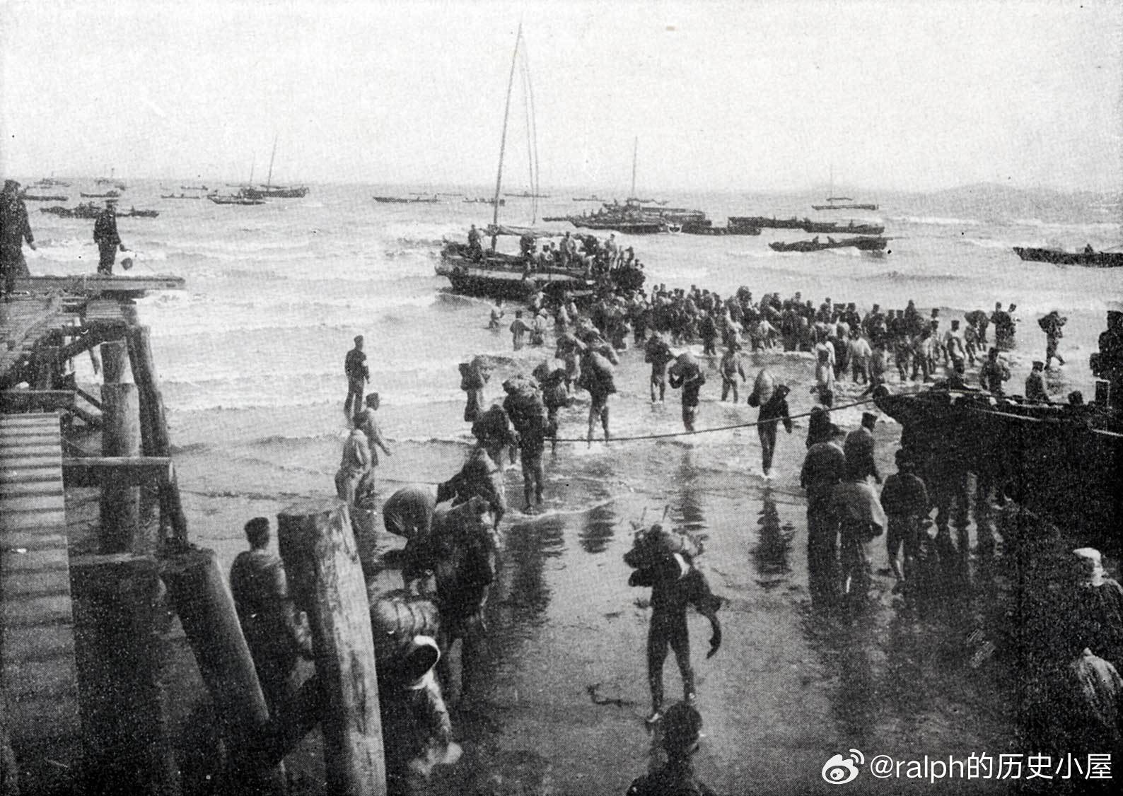 1904年日军第2军在辽东半岛登陆军事历史全触达 ​​​