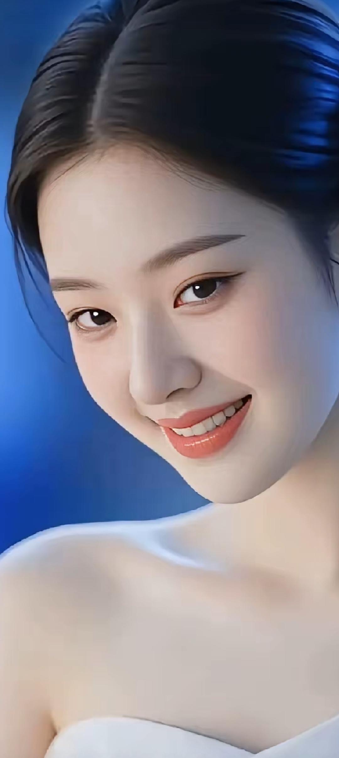 温柔甜美的微笑，宛如春风拂面。🌸💕