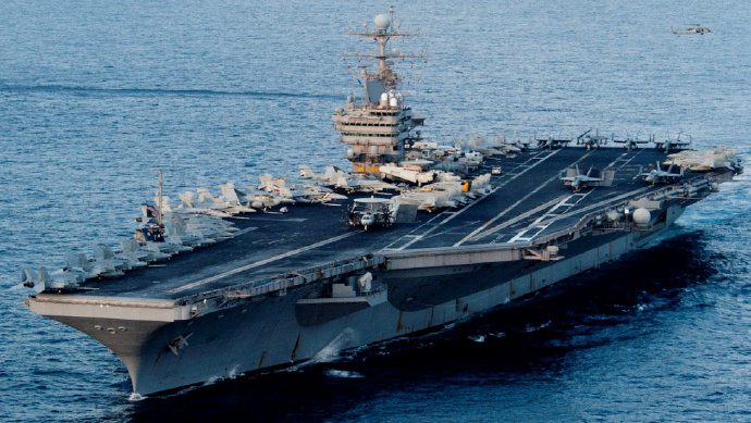 #伊朗称林肯号航母进入射程就打击#【伊朗称一旦“林肯”号航母进入射程将进行打击】