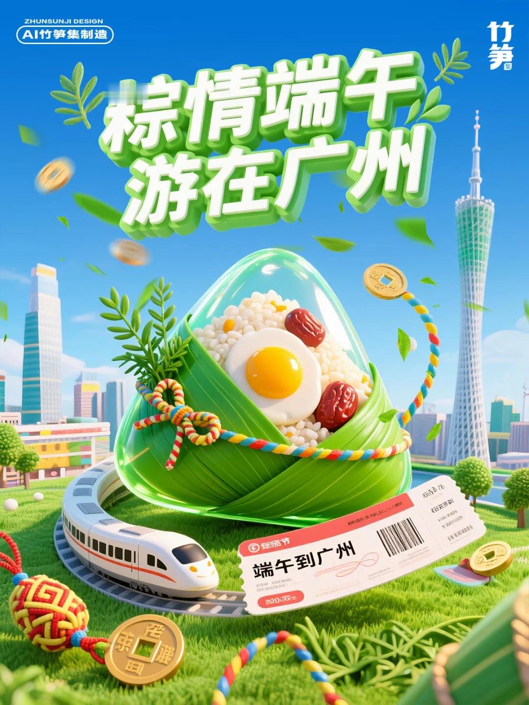 ai创造营AI自动生成9款城市端午旅游海报！附完整提示词 ​​​