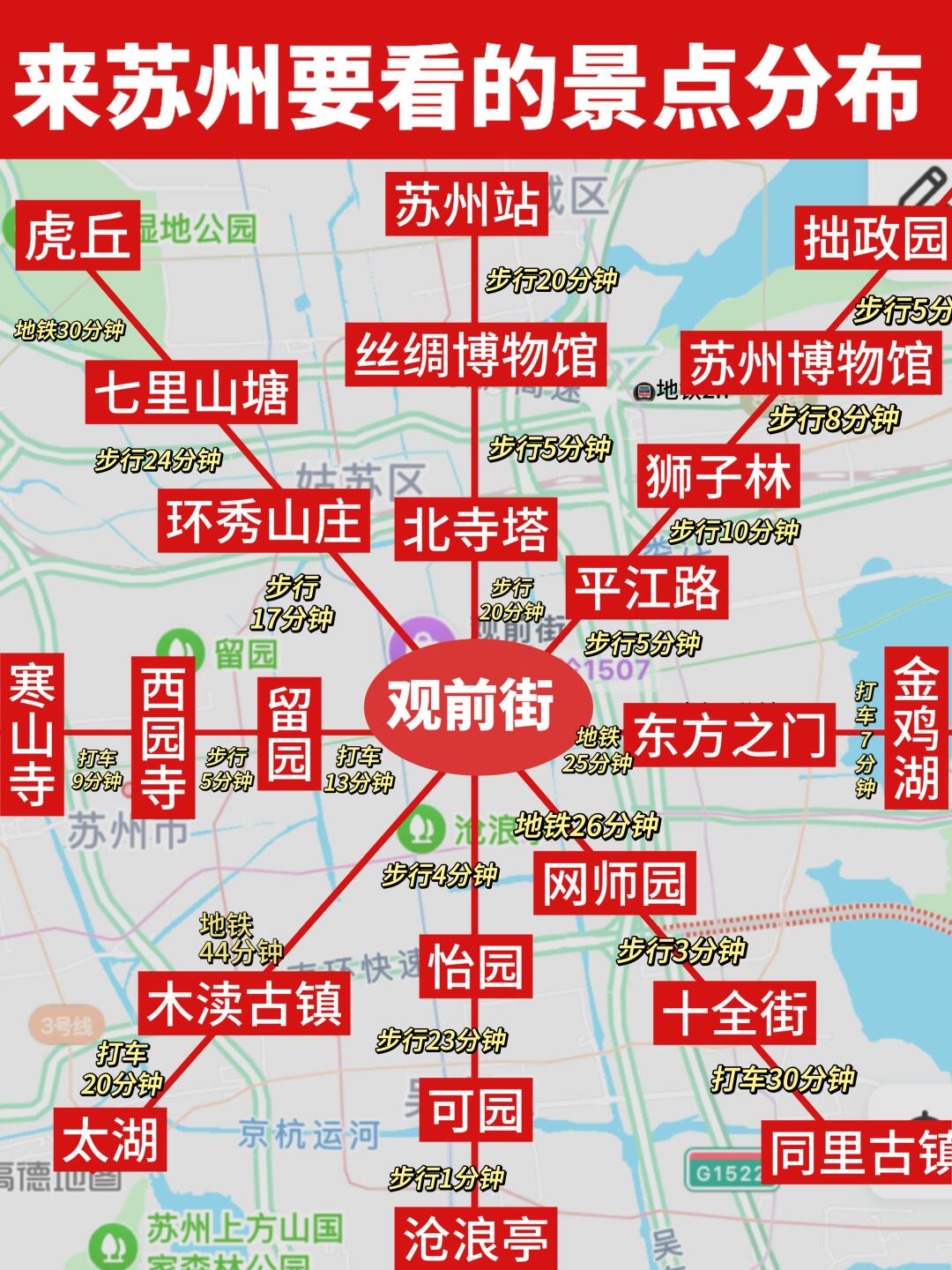 苏州⛳三日游旅行攻略😜含地图