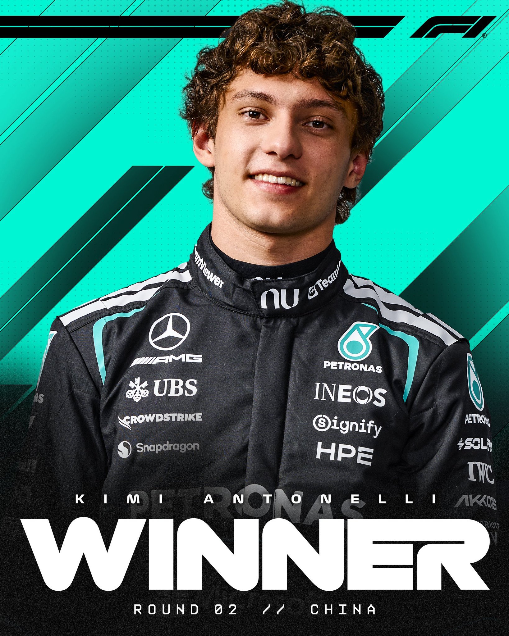 安东内利取得了F1生涯首个分站冠军！f12026f1中国大奖赛