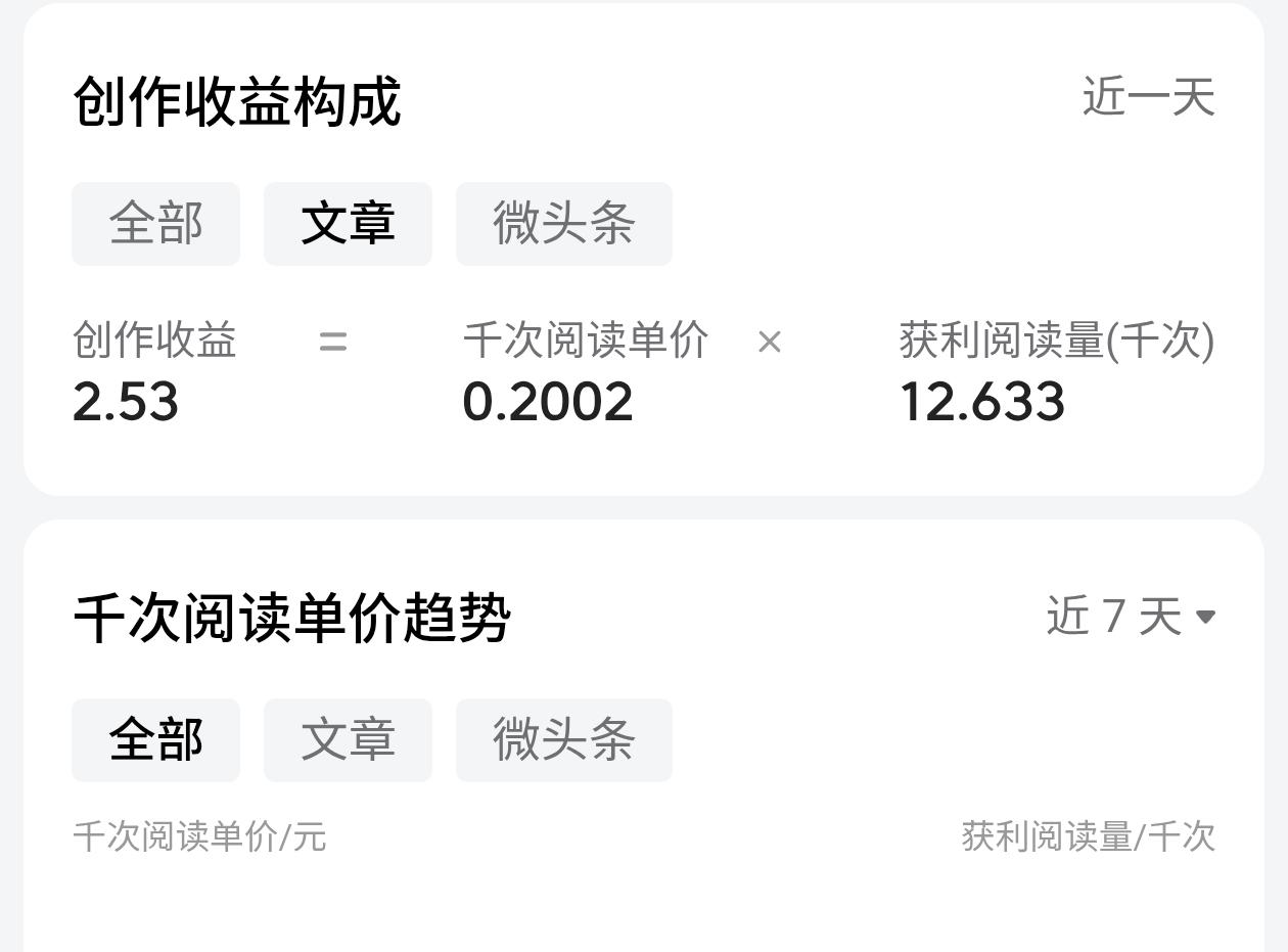 都说3个核心秘诀！头条单价从0.5涨到5元，新手必看，真的是这样吗？
 
1. 