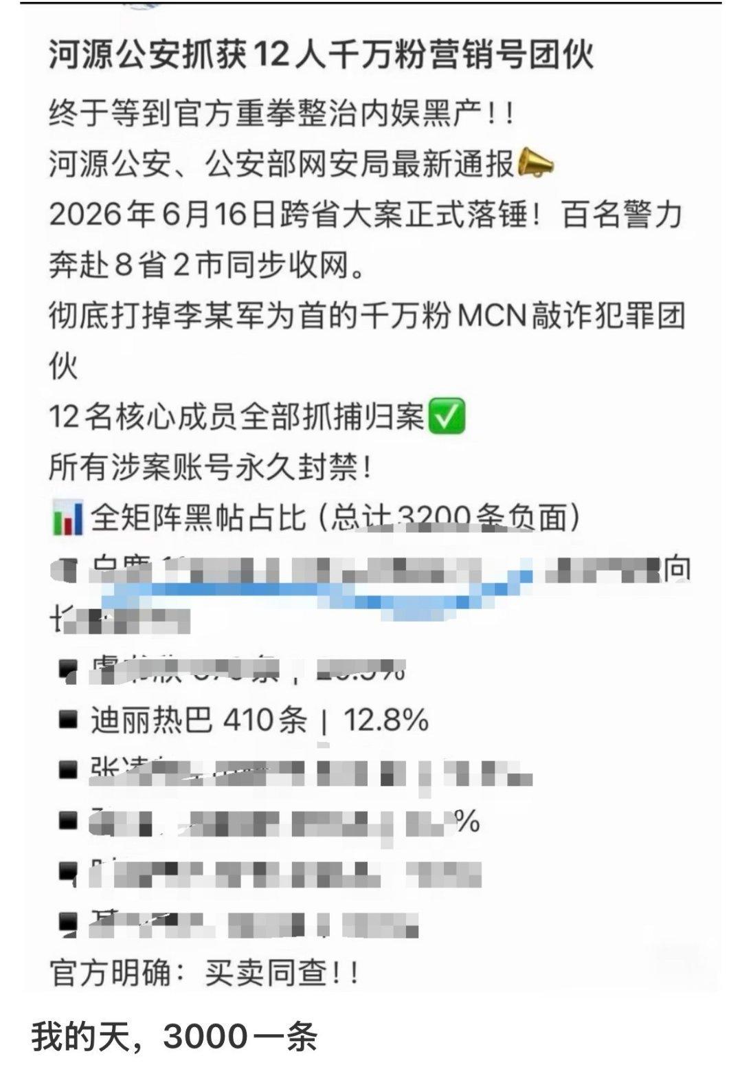 3000一条算的话，给巴花了120万