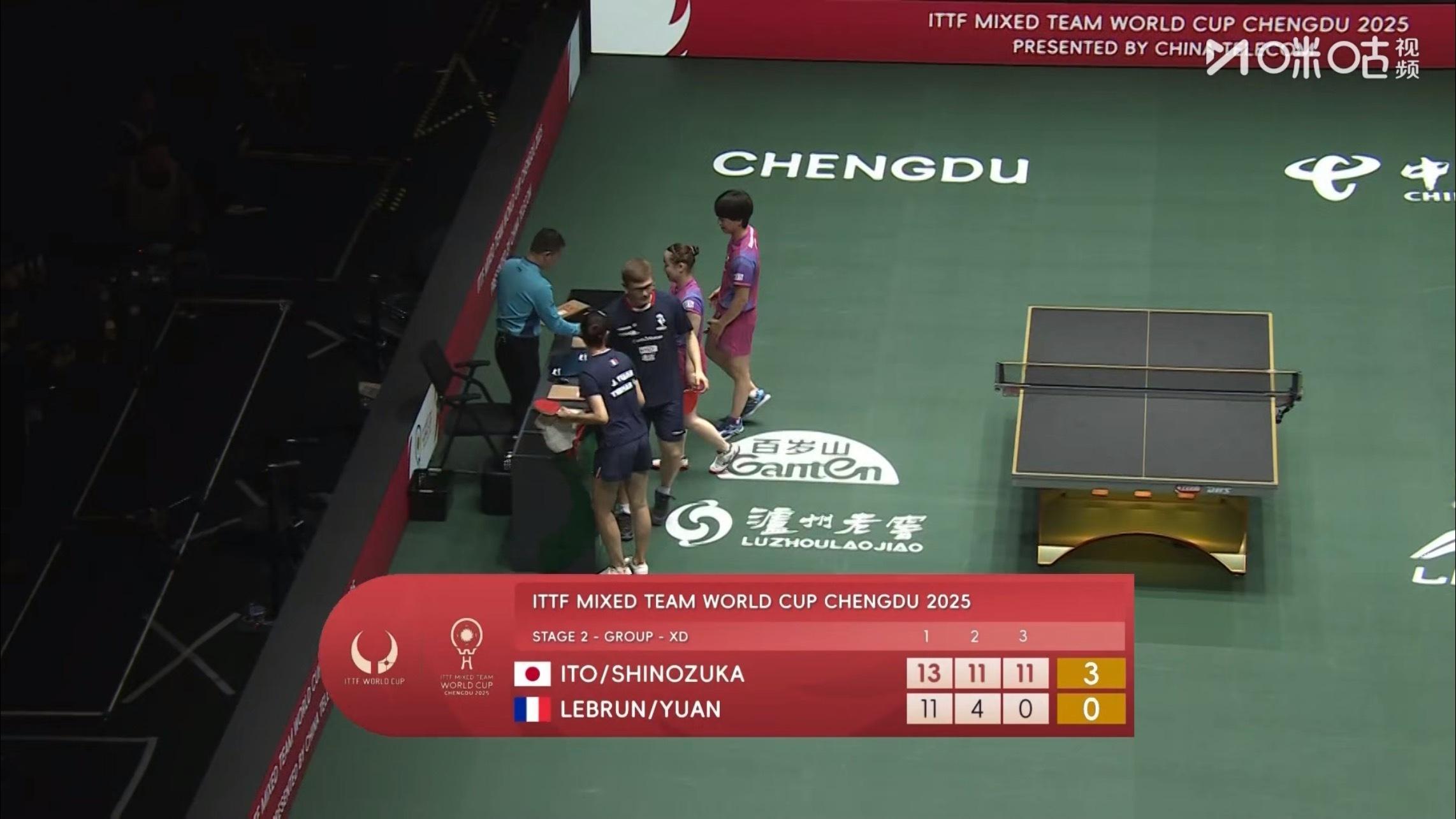 明天🇯🇵混双不会上这组吧 11-0 伊藤大登打混双，完全不影响后面户登 早马