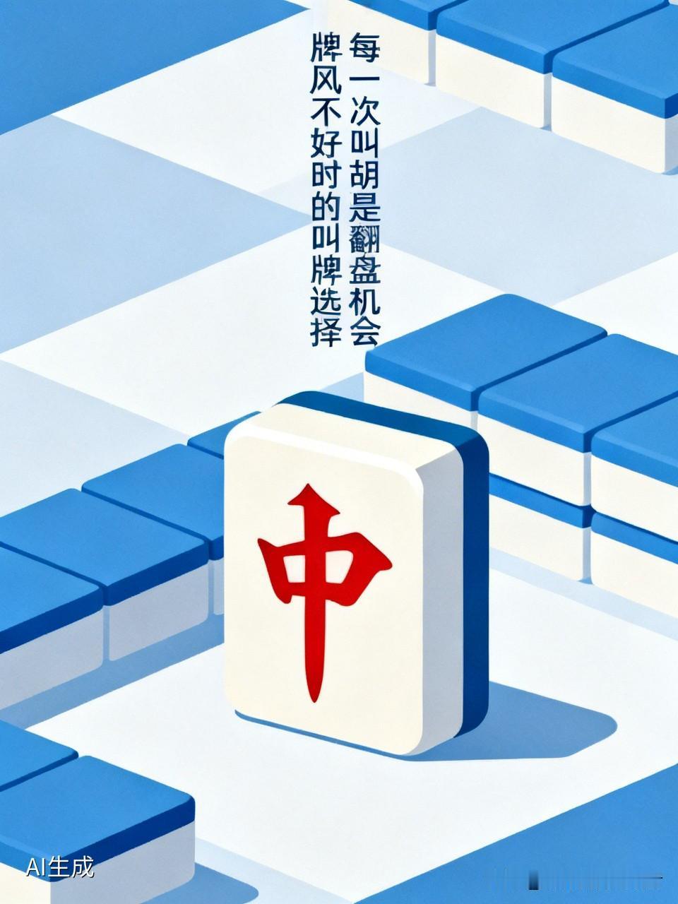 打麻将牌风不好的时候怎么选叫？

当我们在牌风不好的时候，每一次叫胡的机会都是十
